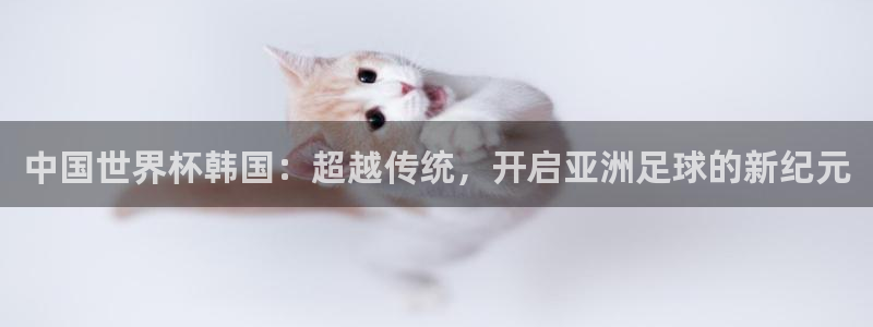 世界杯亚洲预选赛18强赛程:中国世界杯韩国:超越传统,开启亚洲足球的新纪元
